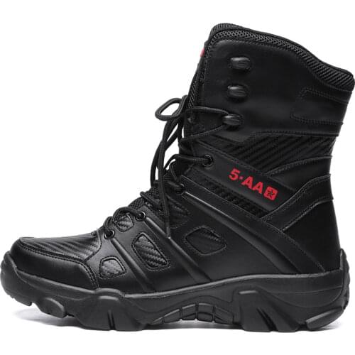 Military Boots Men Tactical Boots Military Training Wearable Desert Combat Boots Men Shoes Big Size 39-47 Zapatillas Hombre