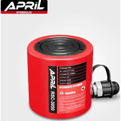 Low Height Hydraulic Cylinder RSC-3050 Hydraulic Jack with tonnage of 30T, work travel of 50mm
