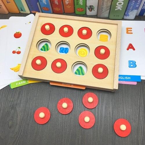 JaheerToy Montessori Early Childhood Toys Memory Game Desktop Parent Child Interaction Toy Mathematics Teaching Aids Gifts