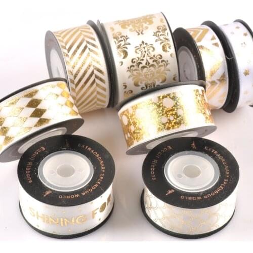 4 Colors Gold Foil Ribbons Lace Trim Sewing Garment For Crafts Supplies Diy Cake Decoration Headwear Wedding Bow Wrapping c2425