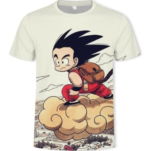 Summer hot-selling anime pattern 3D printing Harajuku mens T-shirt O-neck fashion trend men and women with the same breathable