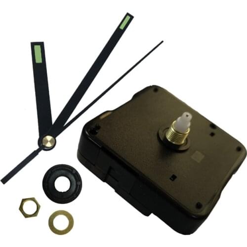 6 size shaft Silent large wall Quartz Clock Movement Mechanism Luminous Hands Repair Tool Parts Kit DIY Set With Hook