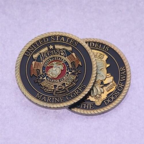 US Marine Corps Challenge Coin badge Devil Dog Commemorative Coin Brand New