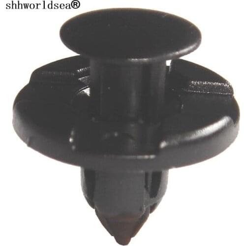 Shhworldsea 10pcs 8mm Auto Bumper Mudguard Special nylon Rivet Fastener for Nissan Livina TIIDA Sylphy Car interior fixing clips
