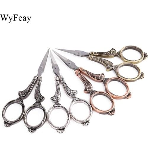 Vintage Scissors Fabric Cutting Tools Zakka Retro Tailor Scissors Sewing Scissors Fabric Cross Stitch Embroidery Scissor Thread
