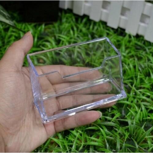 1 Pcs Desk Shelf Box Storage Display Stand Acrylic Plastic New Clear Desktop Business Card Holder School Office Supplies