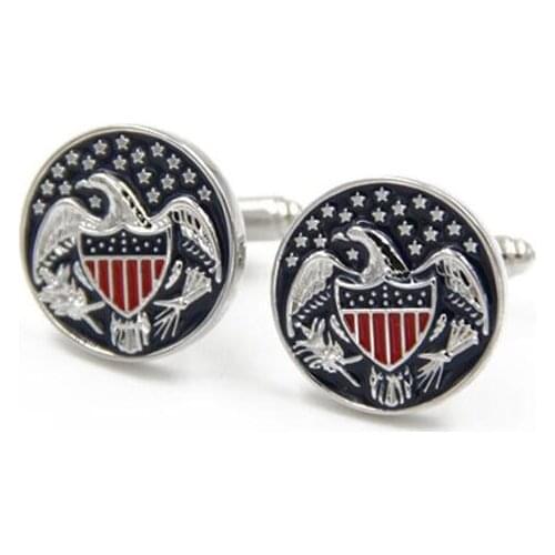 10pairs/lot Classic US Congress Logo Cufflinks Copper Plating United States Congress Cuff Links Mens Jewelry Business/Party