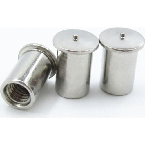 20pcs M4 spot weldings nut column internal thread energy storage welding stainless steel nut post 8mm-12mm length