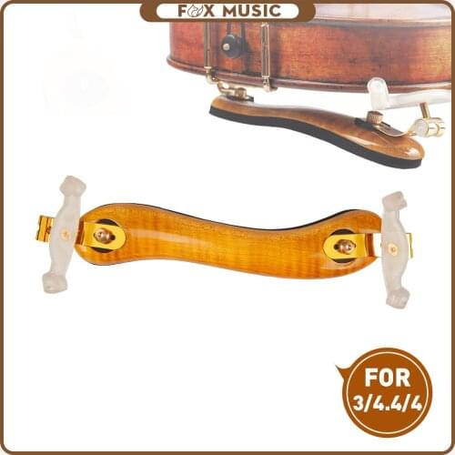 3/4 4/4 Violin/Fiddle Shoulder Rest Padded Delicate Durable Maple Wood Fiddle Shoulder Rest