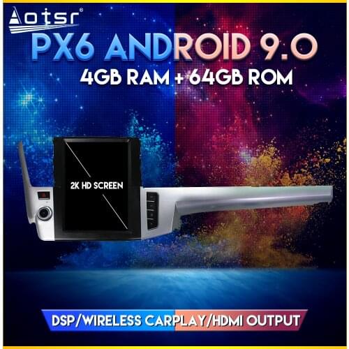 Car GPS Radio For Toyota Highlander JBL 2015+ PX6 Android 9.0 Tesla style Vertical screen Car GPS Navigation Player DSP CARPLAY