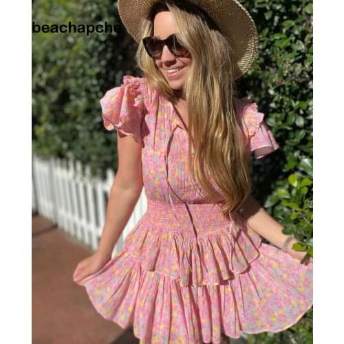 Розовые летние платья Beachapche China At AliExpress
