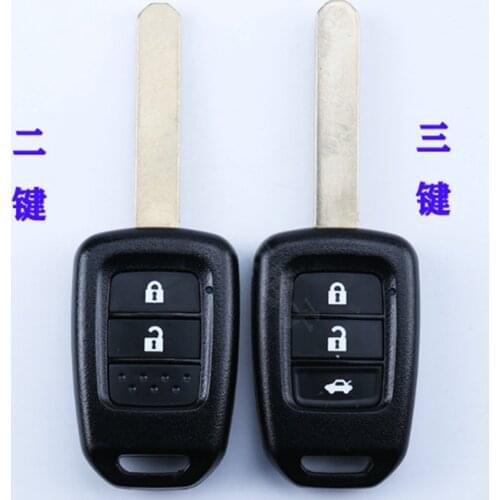 DAKATU 2/3 Button Remote Key Shell For Honda Accord CR-V FIT XRV VEZEL CITY JAZZ CIVIC HRV FRV Remote Key Case Fob HON66 Blade