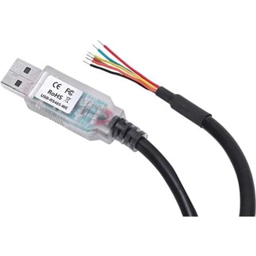 FTDI Chip usb to RS485 Cable with TX/RX LEDs, Wire End, 1.8M USB-RS485-WE compatible