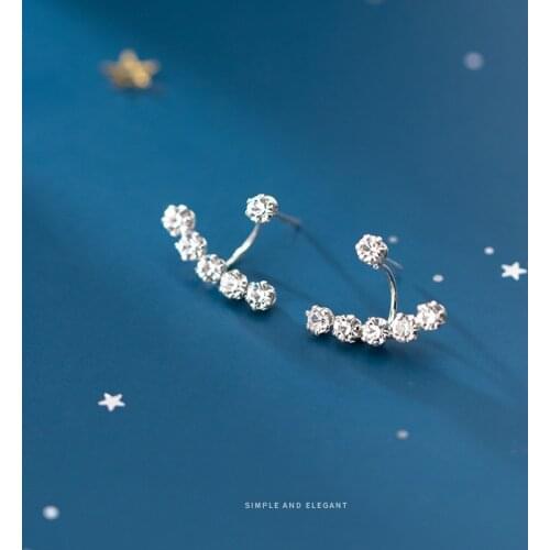 Colusiwei Genuine 925 Sterling Silver Dazzling AAA CZ Drop Dangle Earring for Women Luxury Wedding Engagement Statement Jewelry