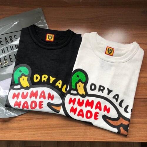 Human Made Aizome T-shirt Harajuku t shirt For Men Women Clothing Oversized Clothes Graphic tshirts Streetwear Summer Tee Tops