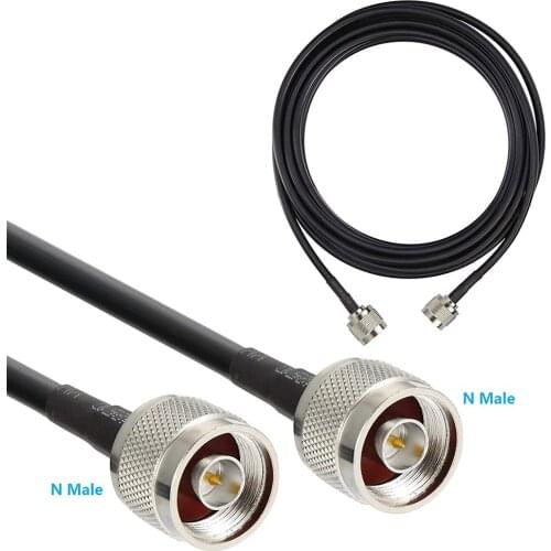 N Male To N type Male RG58 RF Pigtail Cable 50cm