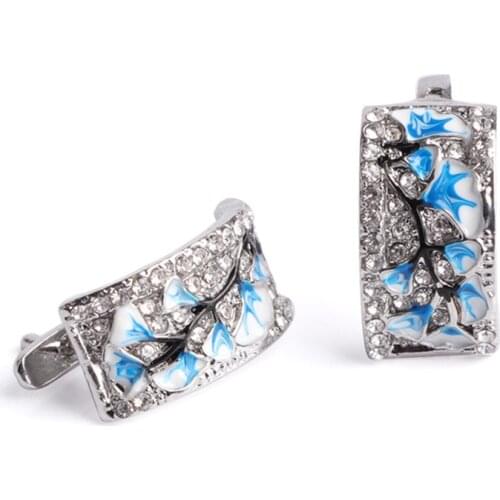 Classic Fashion drip oil Stud Earrings For Women Accessories Jewelry Female autumn elements Earrings For Girl party gift