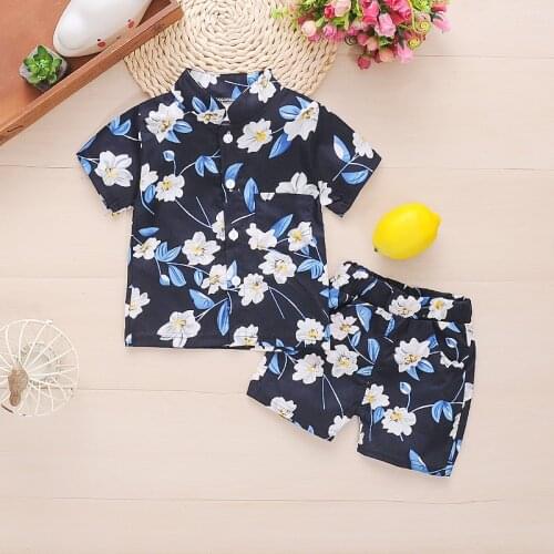 Baby boys summer clothes sets newborn cotton fashion shirts+shorts 2pcs tracksuits for bebe boys children hodilday clothing suit