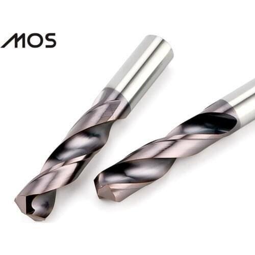 MOS Tungsten Carbide Drill Bit 1mm - 20mm HRC65° Twist Drill Bit CNC Lathe Machining Drill Bit Metalwork Tools