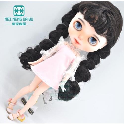 Blyth clothes fashion lace skirt, plaid dress for 28-30cm Azone 1/6 doll accessories