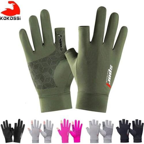 KoKossi One Pair Fishing Catching Gloves Protect Hand Professional Release Anti-slip Fish Gloves sports Fitness Cycling Gloves
