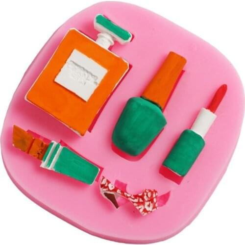 Perfume Nail Polish Cosmetic Silicone Mold Cake Decoration Mold DIY Baking Tool Cake Decoration Accessories Baking Accessories