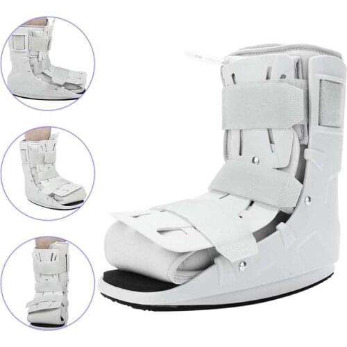 Foam Pneumatic Ankle Support Walking Boot Ankle Strap Support Foot Orthosis Plantar Splint Brace Recover Injury Fasciitis Brace