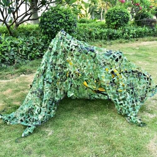 Outdoor Hunting Woodland Jungle Camouflage Net 1.5*5m 1.5*7m 2*3m 3*5m Camping Shelter Hide Netting Shade Awning