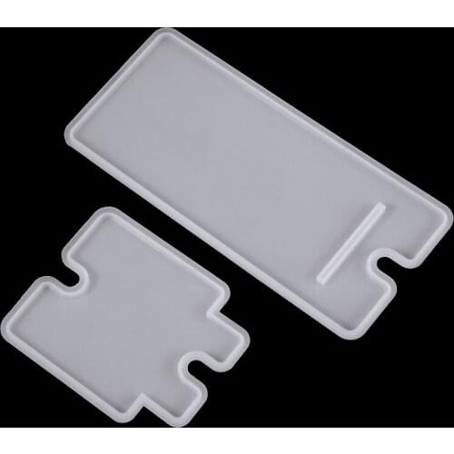 Silicone Mobile Phone Stand Holder Mold DIY Resin Epoxy Casting Mold Crystal Glass UV Drop Gel Clay Craft Making Supplies