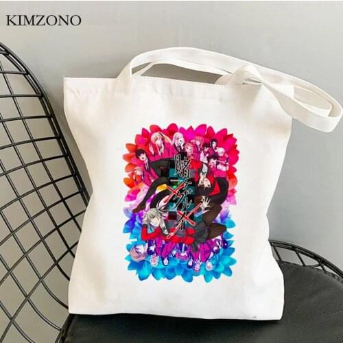 Kakegurui shopping bag bolsas de tela shopper jute bag bolso shopper tote bag woven cloth reusable foldable sac tissu