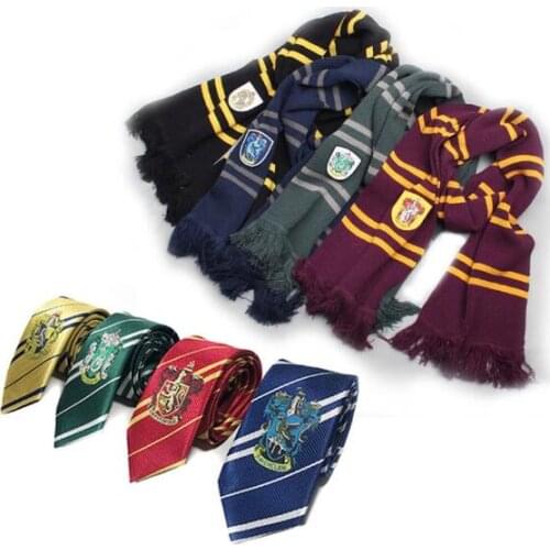 Potter Cosplay Scarf Warm Neckerchief Cosplay Accessories long Scarves Halloween Christmas Gift Props For Kids