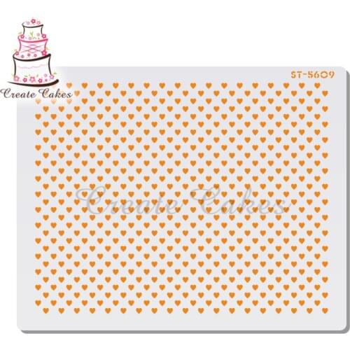 Heart Dots Stencil For Walls Painting Scrapbooking Stamp Album Decorative Embossing DIY Craft Paper Card Flower Template