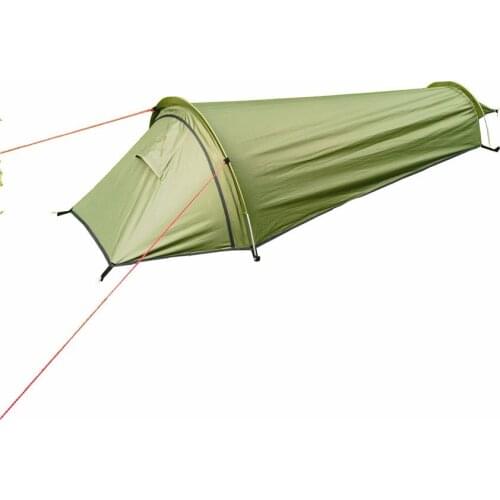 Waterproof 1 Person Camping Tent Outdoor Backpacking Tourist Travel Tent Ultralight Mountaineering Sleeping Bag Bivy Bag Tent