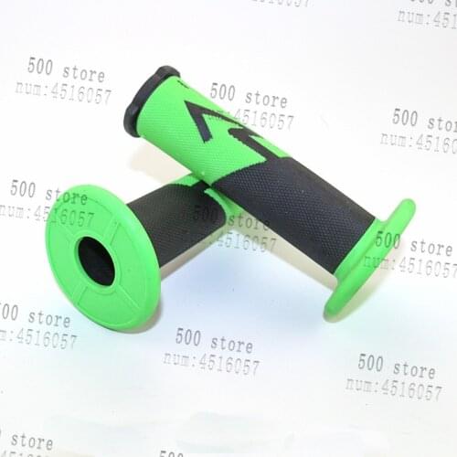 Green 22mm Motorcycle Rubber Hand Grips Handle Gel for Kawasaki KLX250 KLR650 KLX140 KLX110 KX65 KX85 KX100
