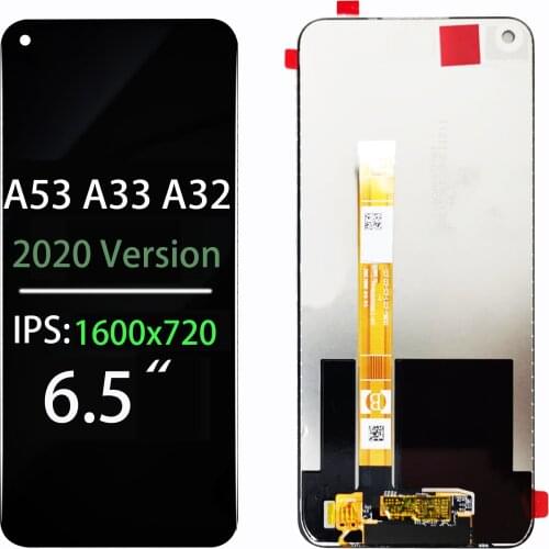 6.5 Inch LCD For OPPO A53 SD460 A33 CPH2127 A32 PDWM00 2020 REALME C17 LCD Display + Touch Screen Digiziter Assembly