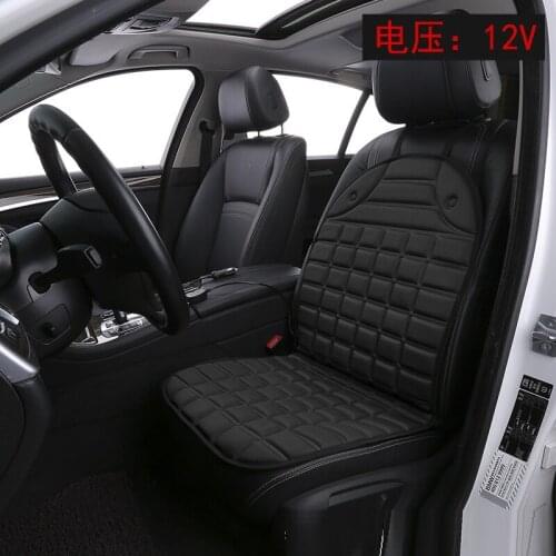 2In1 Fast Heated & Adjustable Black/Grey 12V Car Electric Heated Seat Car Styling Winter Pad Cushions Auto Covers