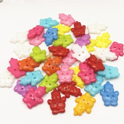 300pcs 20x30mm Mixed Snowman Christmas Buttons Sewing 2 Holes Plastic Cartoon Button Scrapbooking Embellishments Crafts