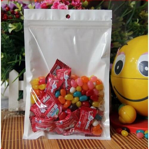 900Pcs/Lot 9*15cm White/Clear Self Seal Zipper Plastic Groceries Storage Bag, Zip Lock Ziplock Bag Retail Package With Hang Hole