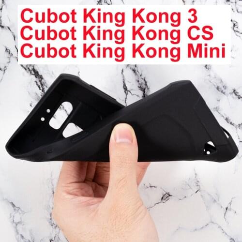 Cubot King Kong CS Mini Case Silicon Cover Soft TPU Matte Black Phone Protector Shell For Cubot King Kong 3 Case Coque Back Capa