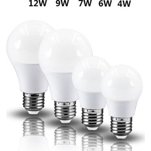 E27 led Blub Table lamp Light Bulb Smart IC Real Power High Brightness Warm white SMD2835 ac100-240V 4W 6W 7W 9W 12W suobaolv