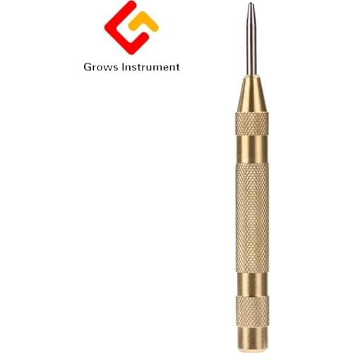 Grows Instrument 5 Inch Hole Punches Tools Automatic Center Pin Punch Spring Loaded Marking Starting Holes Tool