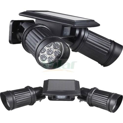 Solar Power Lamp With 14 LED Bulbs Lighting Camp Outdoor Garden Yard Wall Pathway Lamps Human Body Induction Lights