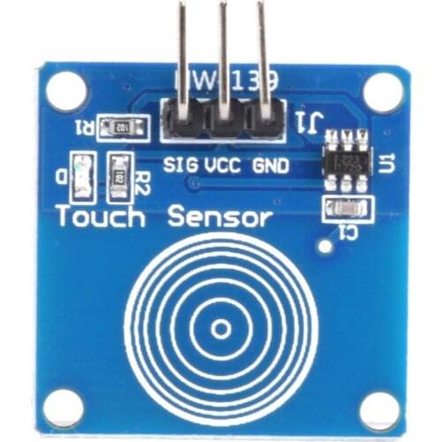 5Pcs TTP223B Digital Sensor Module Capacitive Type Touch Switch Module Digital Sensor Module DC 2-5.5V Power Supply For DIY