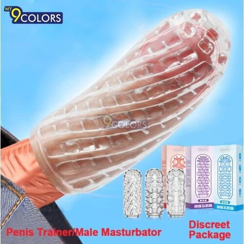 MY9COLORS Male Masturbator Realistic Vagina Real Pussy For Penis Trainer Adults Sexy Toys For Men Reduce Glans Sensitivity