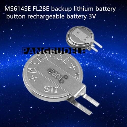 New MS614SE FL28E Backup Lithium Battery Button Rechargeable Battery 3V