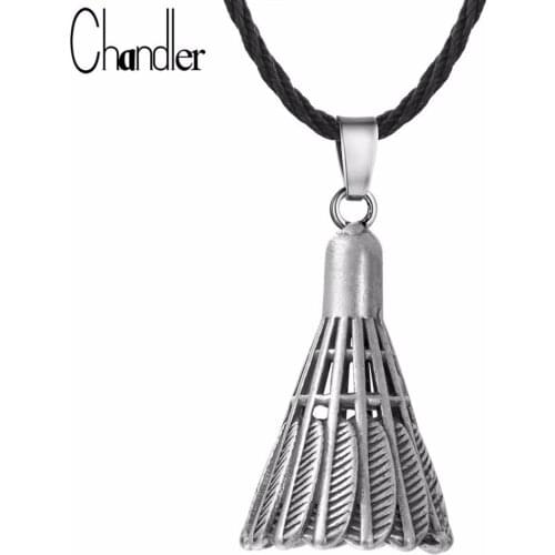 Chandler 2019 new Antique sports fitness badminton Battledore fashion accessories pendant necklace