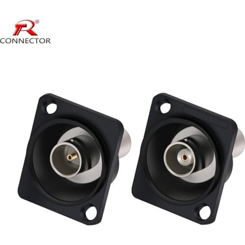 50pcs BNC to BNC Connector, Female, BNC panel mount chassis socket adapter, welding free