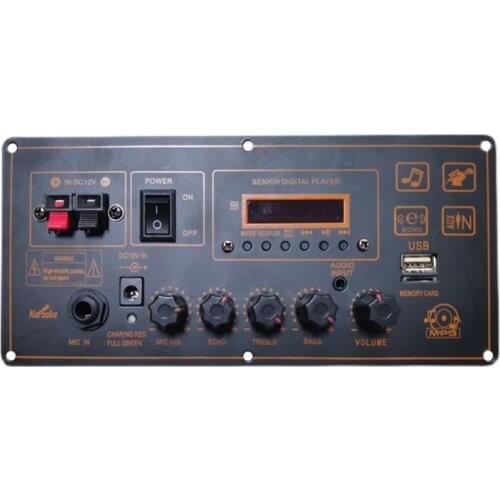 Outdoor Trolley Audio 12V Battery Bluetooth-compatible Digital Power Amplifier Board Can Be Connected to 8/10/12 Inch Speakers t