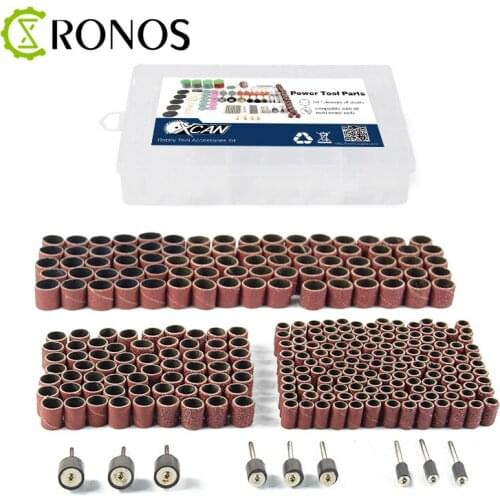 338pcs/set Sandpaper Ring Grinding Head Sandpaper Roll Metal Derusting Polishing RoundText play DIY Grinding wheel