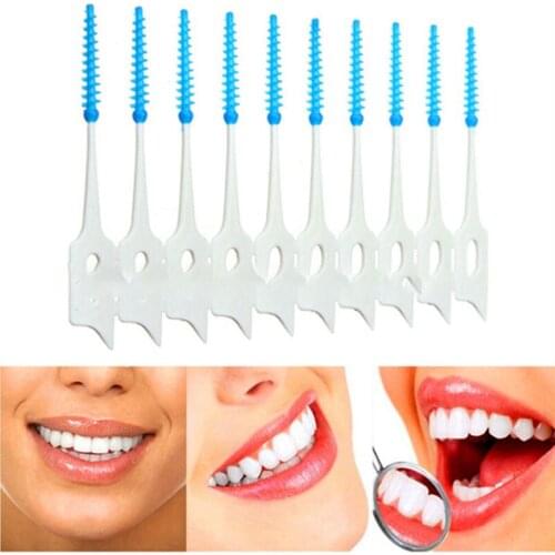 20Pcs/box Silicone Interdental Brushes Super Soft Dental Cleaning Brush Teeth Care Dental floss Toothpicks Oral Tools